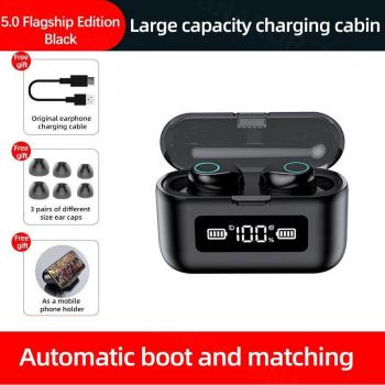 TWS Wireless Earbuds with Microphone Bluetooth 2000mAh Charging Case Sports Waterproof 9D HiFi