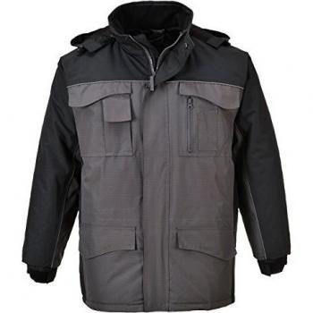 Portwest Ripstop Parka Black / Grey XS
