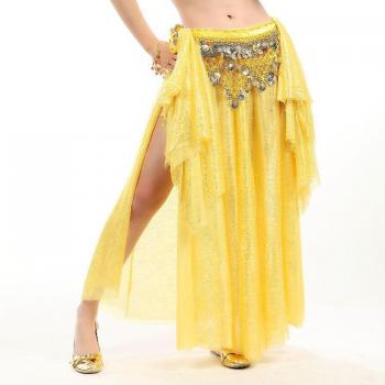 Vestuario de Baile BellyDance Largo Adulto 9 Espectros Doble Acceso