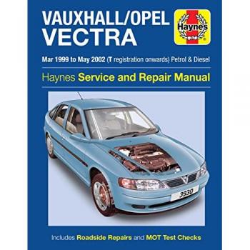 Haynes Workshop manual Vauxhall / Opel Vectra gasoline & diesel (March 1999-May 2002) 3930