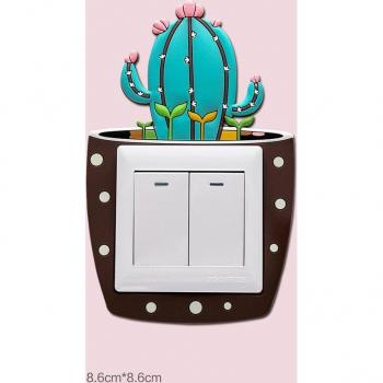 Interrupteur Décoratif Étincelant Cactus