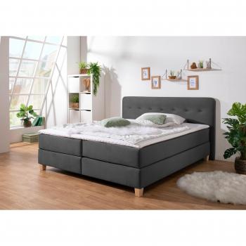 Home affaire Fargo Boxspringbett, inkl. Topper, in verschiedenen Materialien