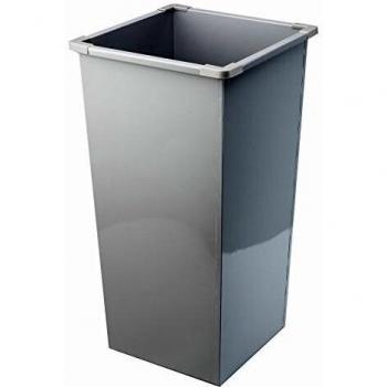 Avery 633GREY 48‑Liter Steel Recycling Bin – Grey