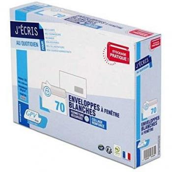 Enveloppes blanches C5 80 g/m²