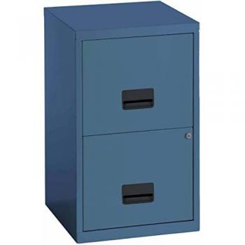 Pierre Henry Sky Blue Metal Filing Cabinet