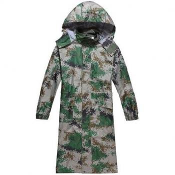 Men's Camouflage Waterproof Raincoat Long Style Poncho