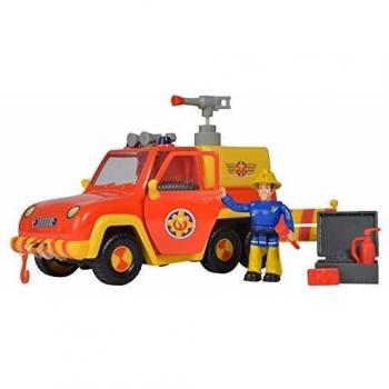 Simba 109257656 – Feuerwehr-Sam Venus Auto für Kinder ab 3 Jahren, 19 cm