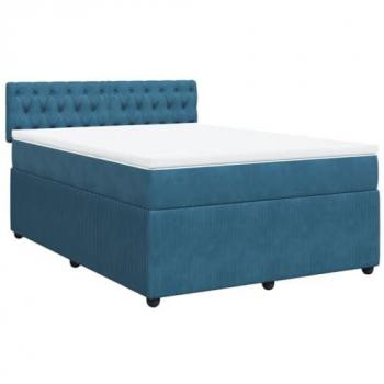 Sovrapposizione Molle Blu 160x200 cm in Pizzo