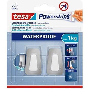 Tesa 597830000000 Mini Crochet – acier/blanc, set de 2 pièces 59783‑00000
