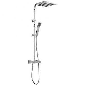 Colonne de douche avec douche à effet pluie et mitigeur thermostatique Sanycces