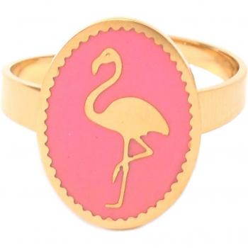 16x12mm Flamingo Steel Ring