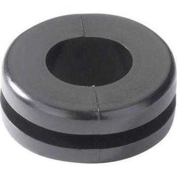 HV1303 Black PVC Cable Grommet – 8 mm Ø, 1.6 mm Max Board Thickness