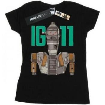 T-shirt Femme IG-11 Chasseur de Primes Mandalorien Coton S Blanc