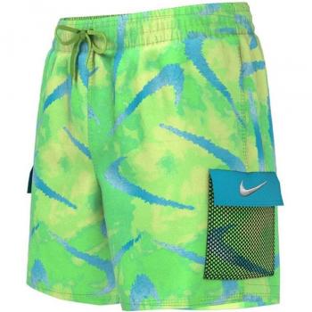 Bañador Nike Swim Volley Cargo 4 Inch niño verde azul