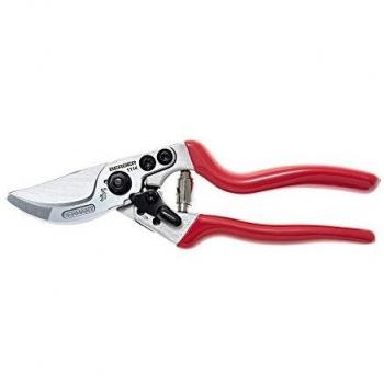Cizallas podadoras manuales, diseño ergonómico, 215 mm, aluminio, inclinación de 15°