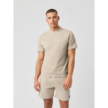 High‑Neck Björn Borg Centre T‑Top – Oversized Beige S
