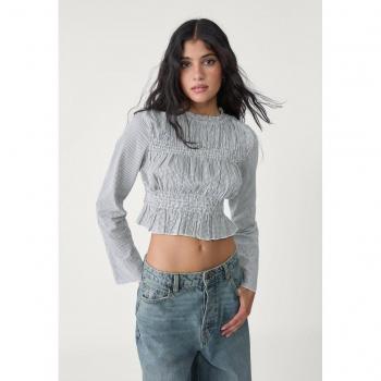 XL Grey Gingham Shirt by Stradivarius