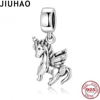 925 Silver Unicorn Pendant for DIY Charm Bracelets