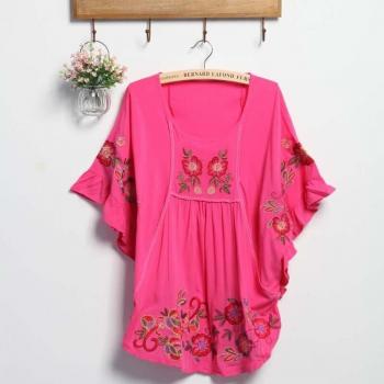 Ropa de Maternidad Elegante: Camisa de Algodón Murciélago
