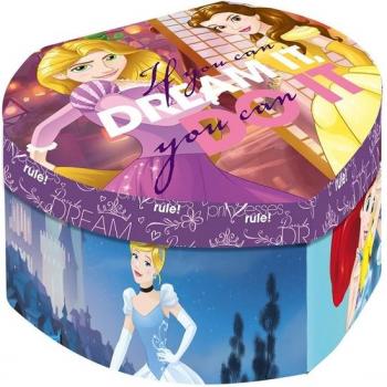 Joyero Corazón Disney con Espejo de Princesas