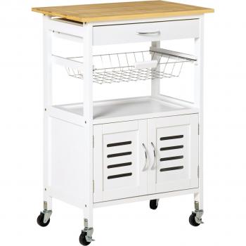 Chariot de cuisine Homcom avec panier et tiroir