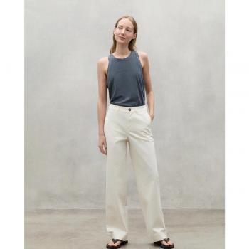 Ecoalf Aras Female Off-White Trousers 42