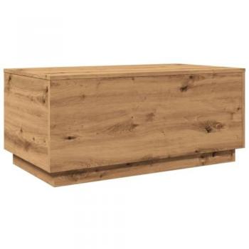 Table latérale LED chêne 90x50x40 cm