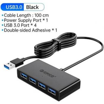 Adaptateur USB 3.0 OTG 4 ports avec alimentation
