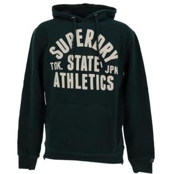 Felpa Sportiva Superdry Athletic Essentials Verde Pino XL