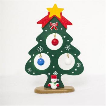 Ornement festif en bois pour arbre de Noël
