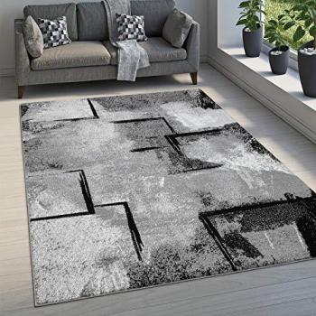 Alfombra Vintage Estilo Gráfico Gris