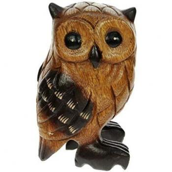 Unique Owl Wood Ornament