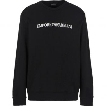 Felpa Emporio Armani misto modal, stampa logo, taglia XXL