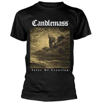 Candlemass Tales of Creation Cotton T‑Shirt – Black, Size Large