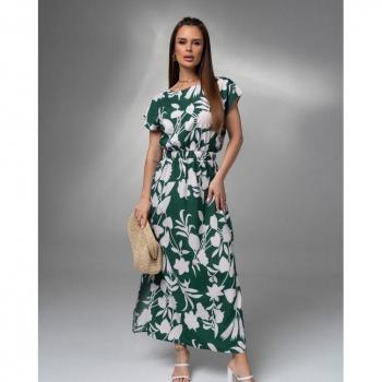 ISSAS Green Long Slip Dress