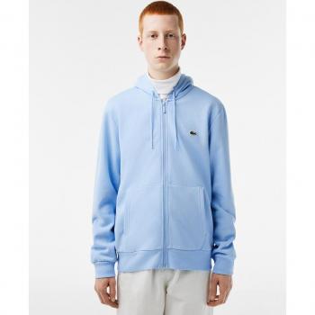 Felpa Lacoste Uomo Con Zip Azzurro M