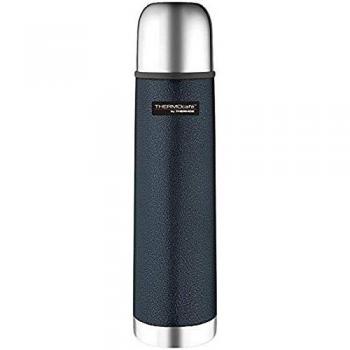 Thermos Stainless Steel Flask, Hammertone Blue, 500 ml