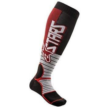 Alpinestars Mx Pro Calcetines Medianos Borgoña/Negro