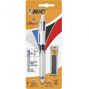 BIC Bolígrafo 4 Colores Multifunción 3+1HB