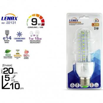 EcoLuce LED 9W E27 – 3 Tubi