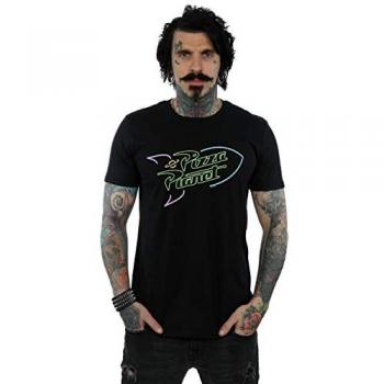 Disney Heren T-shirt Toy Story Neon Pizza Planet