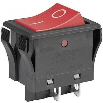NKK JWL21RA1A Toggle Switch 2 x Off/On 250V AC 16A