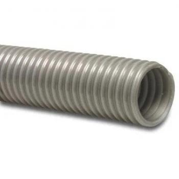 PolarPVC Spiral Hose 80mm x 93.8mm 3.5/0.9Bar 50M Grey