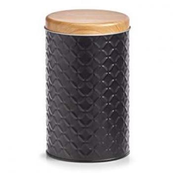 Contenitore per Alimenti in Metallo Scandi, Nero, Ø 11 x 18 cm