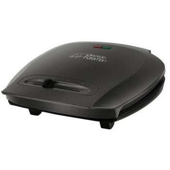 George Foreman 5‑Seat Family Grill, Black, Dual‑Heat Control