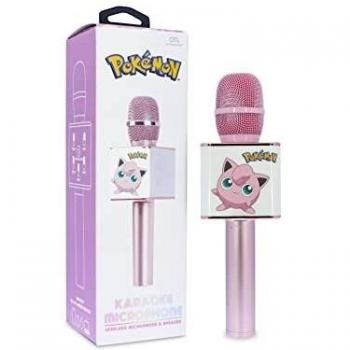 OTL Technologies Microphone karaoké sans fil Pokémon Jiggly Puff pour enfants avec haut-parleur