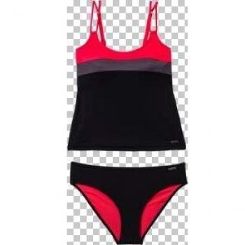 Damen‑Tankini „Firefly“ Ursa in Schwarz/Rot, 44B