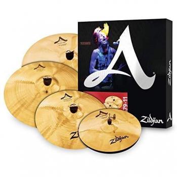 Zildjian A Custom Cymbal Set, 14" Hi-Hats, 16" Crash, 18" Crash, 20" Medium Ride