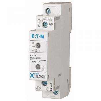 Eaton 284927 Zwei‑Leuchtkraft‑Doppellicht, rot/grün, AC/DC