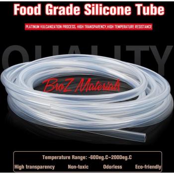 Food Grade Silicone Hose Pipe 12mm ID 15mm OD